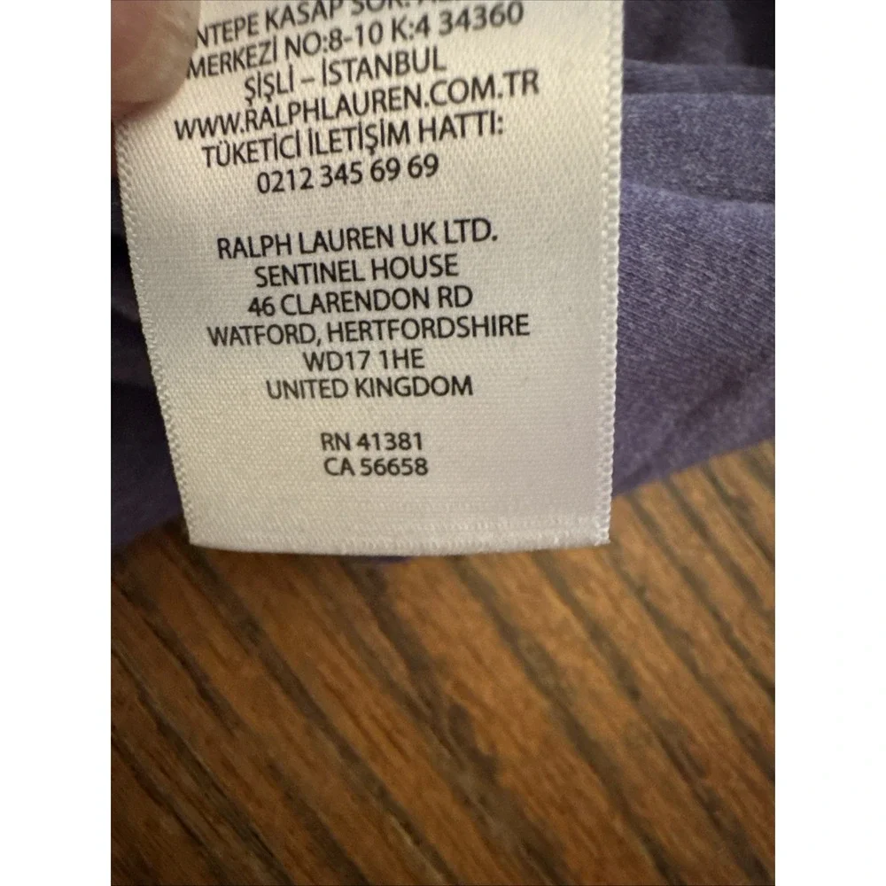 Polo‎ Ralph Lauren Men's Large Classic Polo In Purple Horse